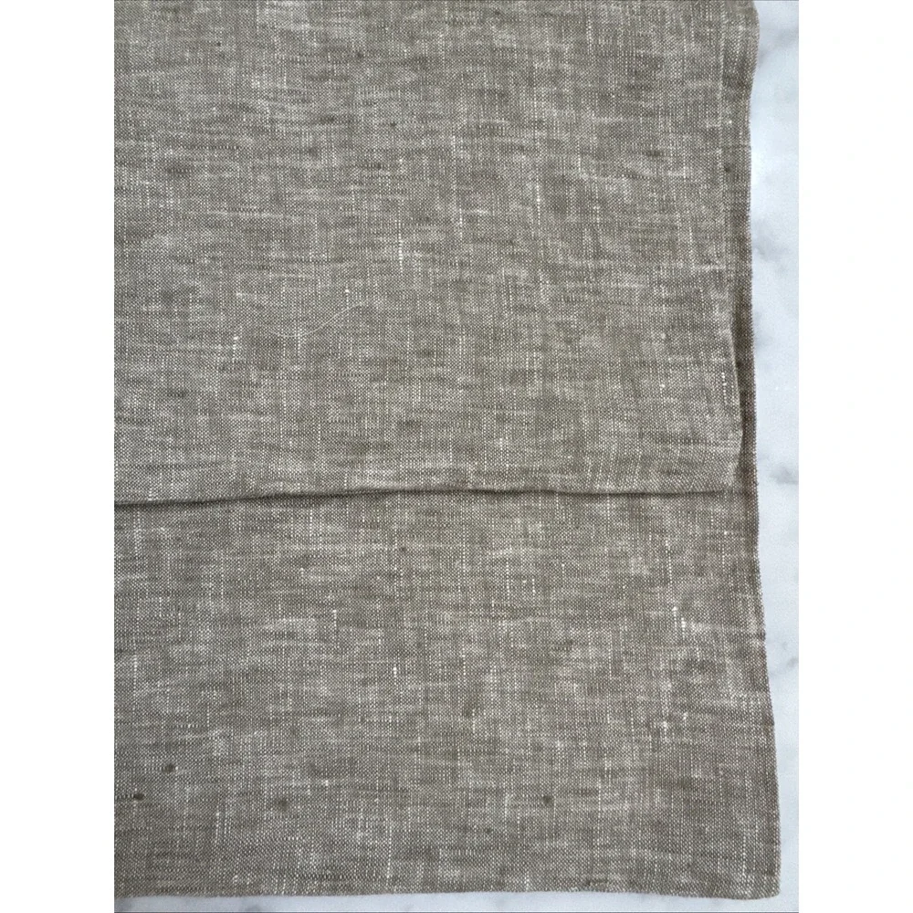 Pottery Barn Set-2 King Belgian Linen Hemstitch Pillowcases, Aloe NEW